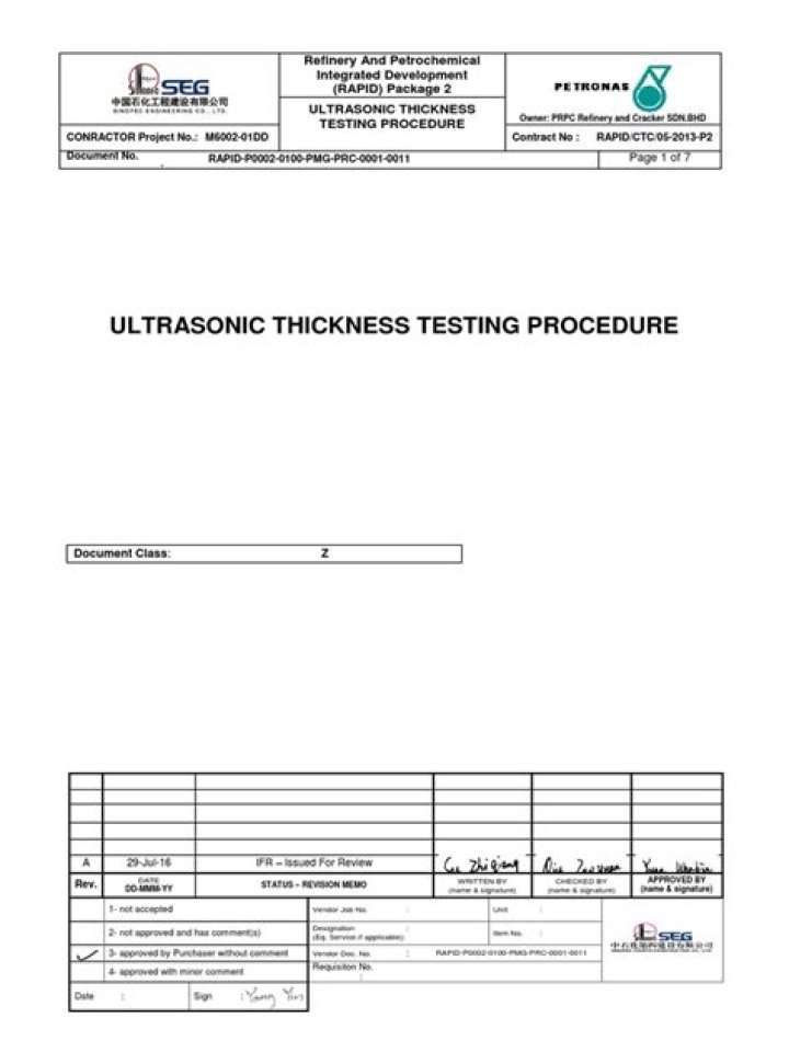 Ultrasonic Thickness Testing Procedure PDF: Accurate Material Thickness Measurement