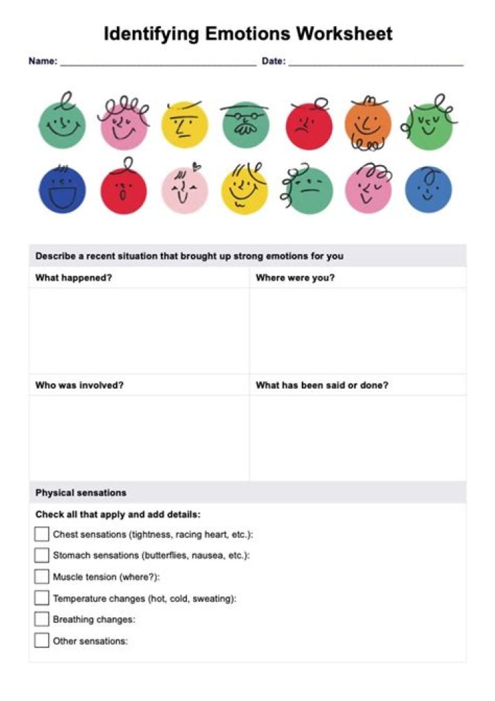 Understand Emotions Better with Our Free PDF Worksheet