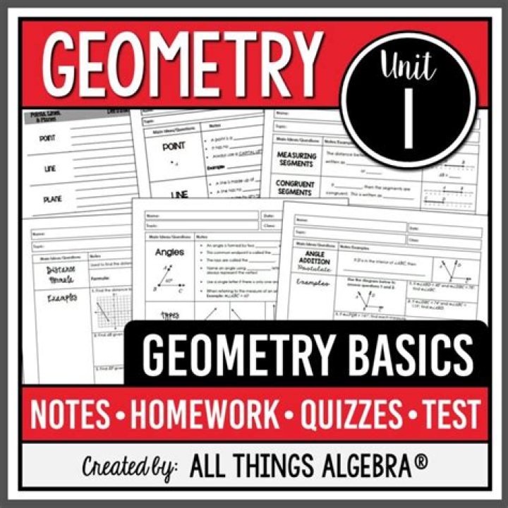 Unit 1 Test Geometry Basics PDF – Quick Study Guide