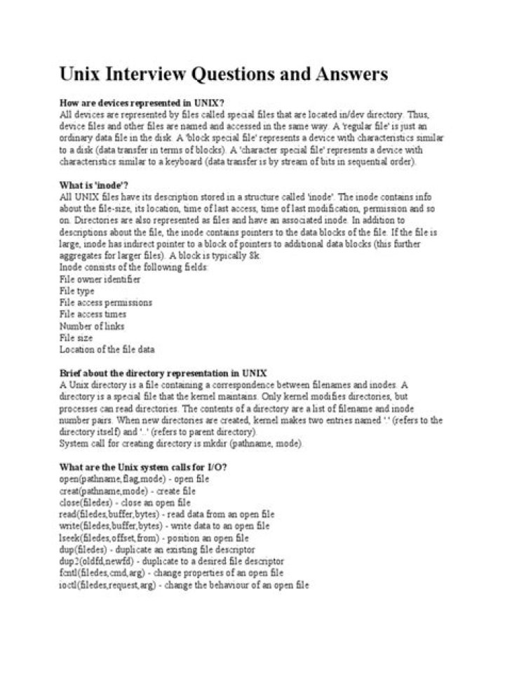 Unix Interview Questions & Answers PDF: Master Your Next Tech Interview