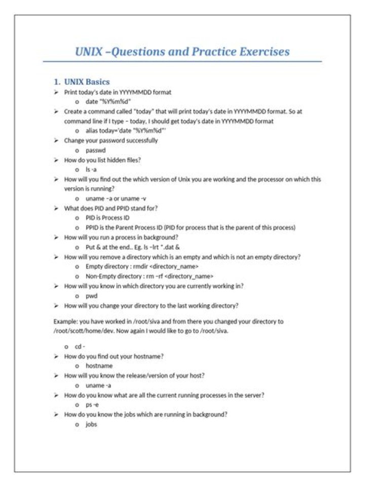 Unix Questions and Answers PDF: Expert Troubleshooting Guide