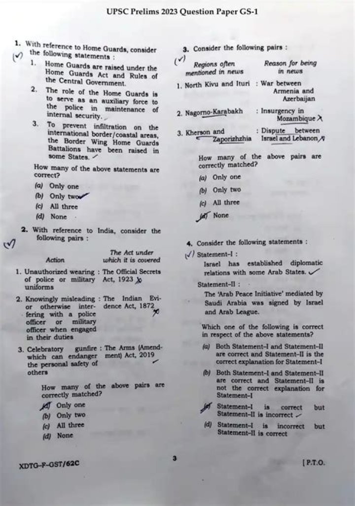 UPSC Prelims 2023 Question Paper PDF: Full Exam Solved Papers