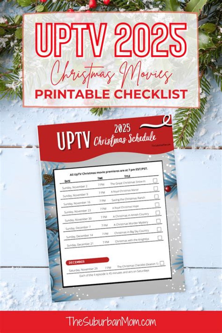 2024 Christmas Movies Schedule: Download Printable PDF List