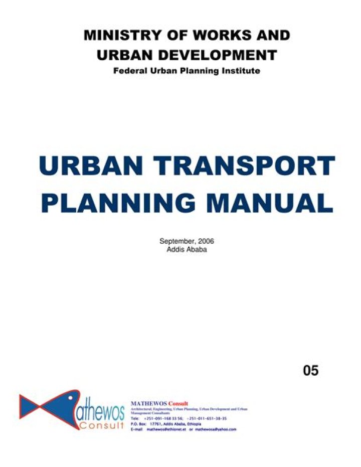 Urban Transport Planning Notes PDF: Essential Guidelines for City Developers