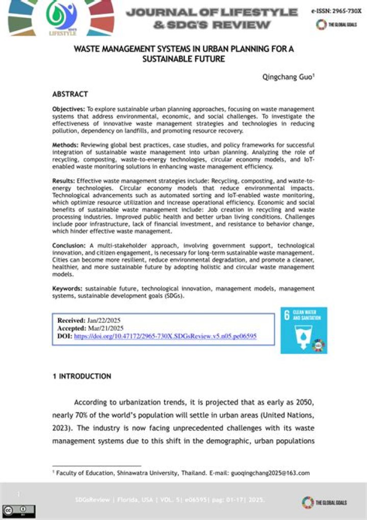 Comprehensive Urban Waste Management PDF Guide