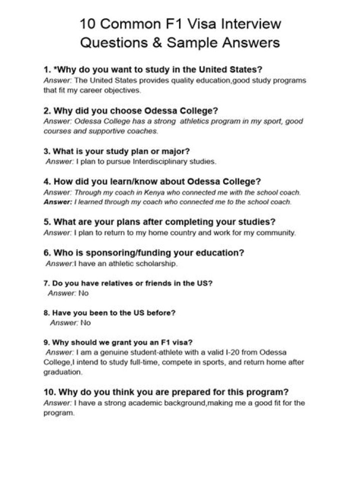 USA F1 Interview Questions PDF: Expert Tips & Answers