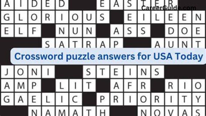 USA Today Puzzle Answers Today – Free Printable PDF
