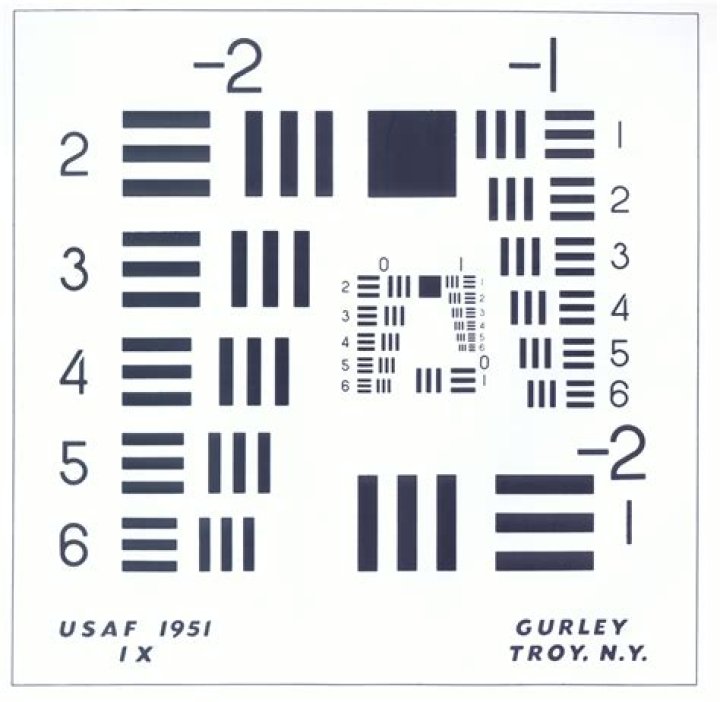 USAF 1951 Resolution Test Chart PDF – Historic Air Force Testing Document