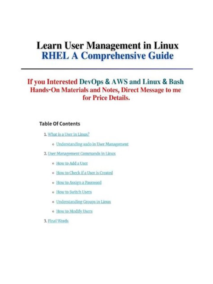 Master User Management in Linux: Comprehensive PDF Guide