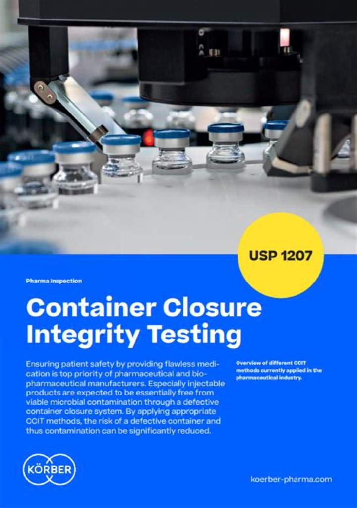 USP Chapter 1207 Container Closure Integrity Testing: PDF Guide & Compliance Standards