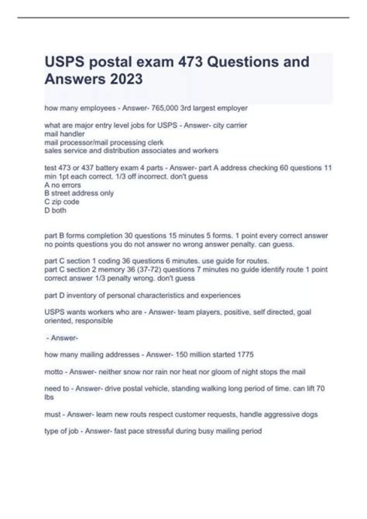 USPS 477 Assessment Answers PDF – Complete Guide & Solutions