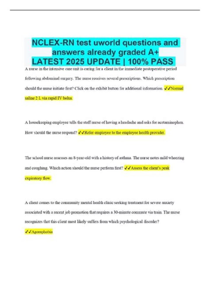 Uworld NCLEX Questions & Answers PDF: Master NCLEX Exam Prep