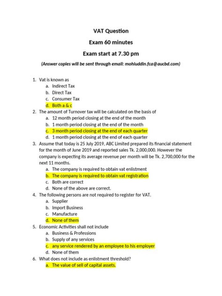 VAT Questions and Answers PDF – Expert Guide
