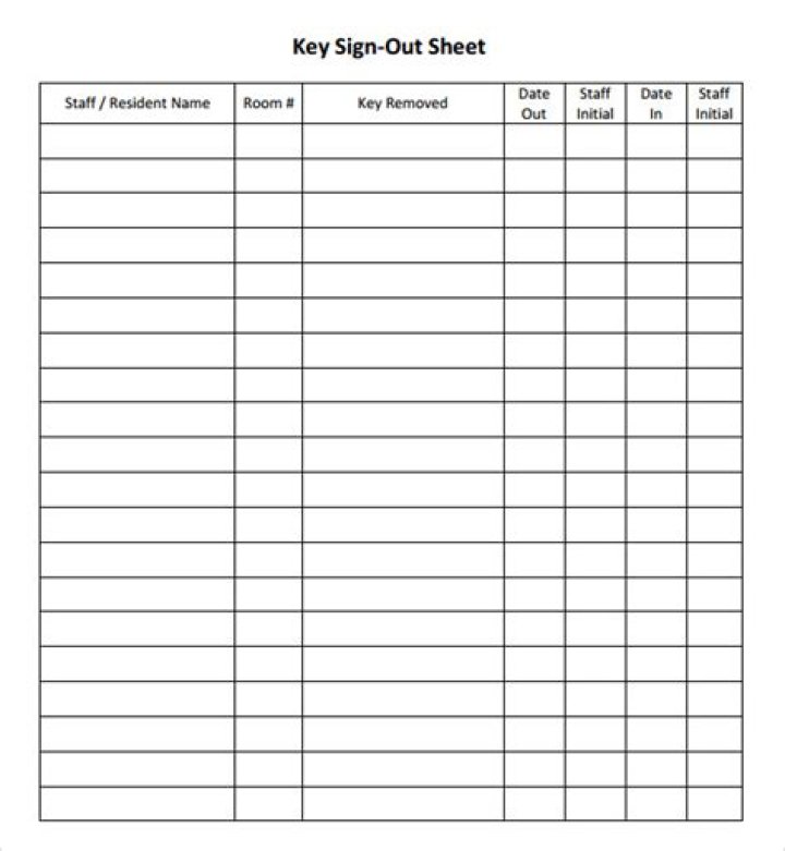 Download the Official Vehicle Sign Out Sheet PDF