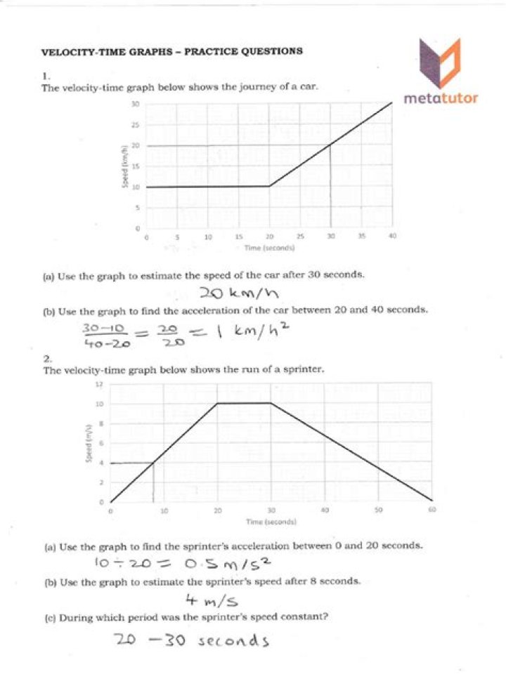 Velocity-Time Graph Questions and Answers PDF: Mastering Motion Analysis