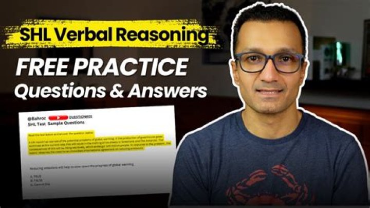 Complete Verbal Reasoning Test with Answers PDF for SHL