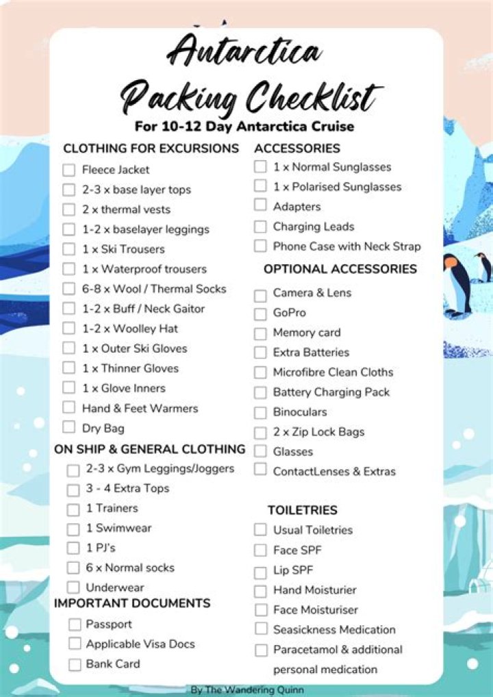 Viking Antarctica Packing List PDF: Essential Gear for Extreme Cold