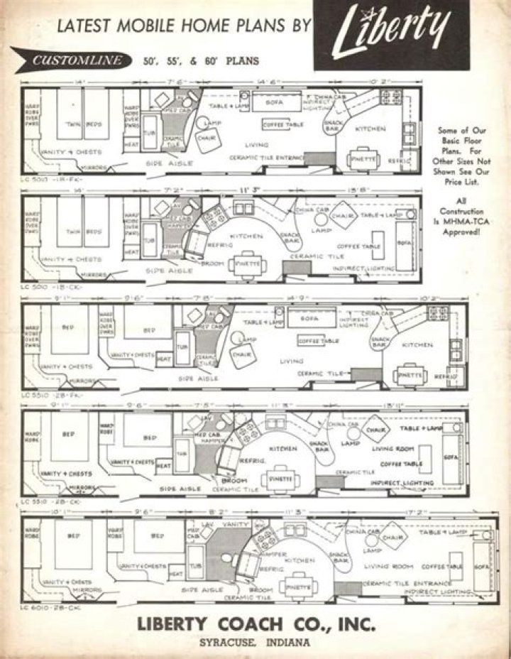 Vintage Mobile Home Floor Plans PDF: Classic Designs for Retro Living Spaces
