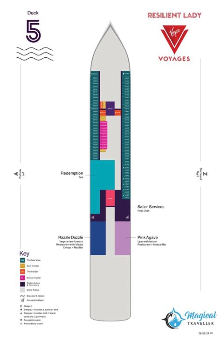 Virgin Voyages Resilient Lady Deck Plan PDF: Ultimate Travel Guide
