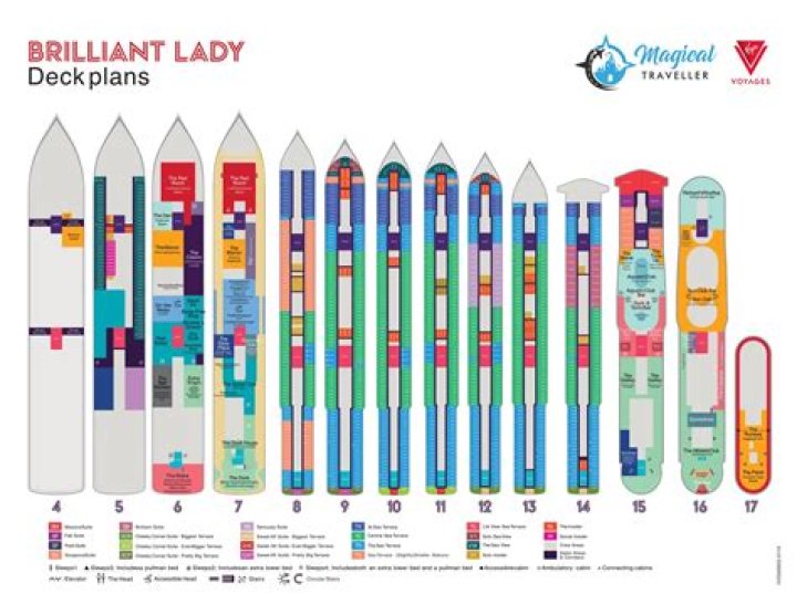 Valiant Lady Deck Plan for Virgin Voyages PDF – Complete Navigation Guide