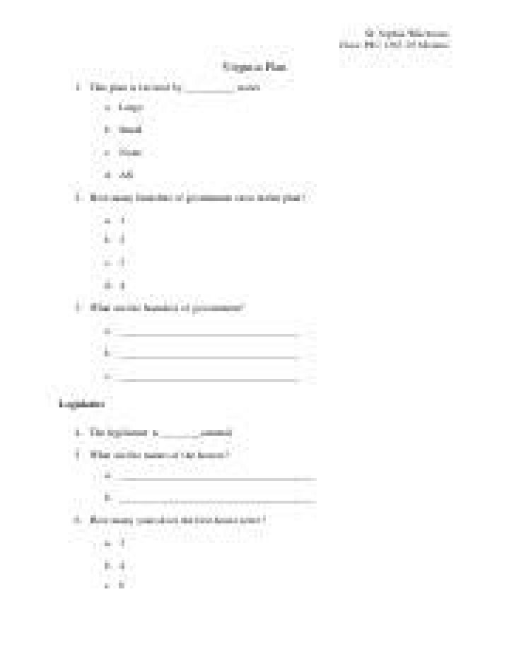 Virginia Plan PDF: Complete Draft & Analysis