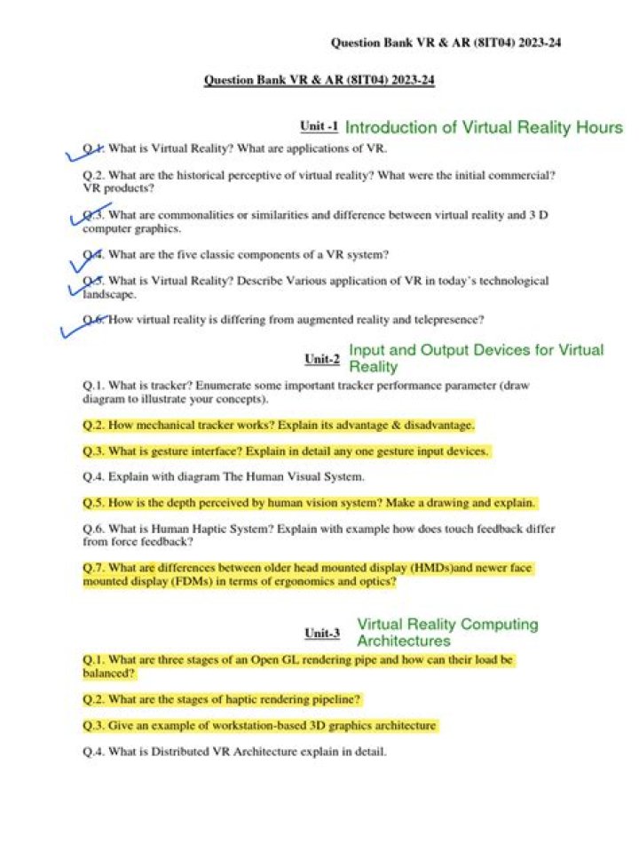 Virtual Reality Questions and Answers PDF: Everything You Need to Know
