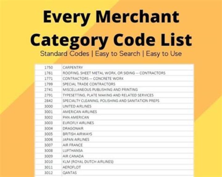 2025 Visa Merchant Category Codes List PDF – Complete Guide