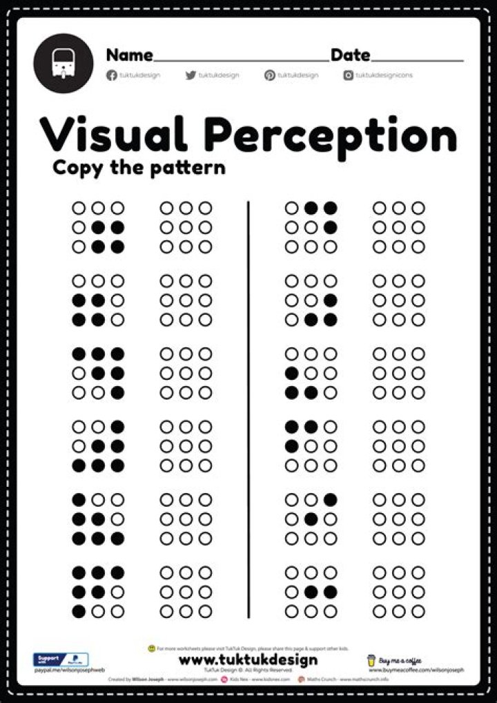 Free Visual Motor Motor Skills Worksheets PDF – Download Instant Practice