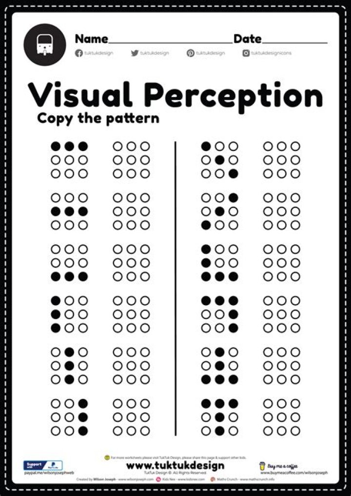 Visual Perception Test PDF: Improve Your Eye-Brain Coordination