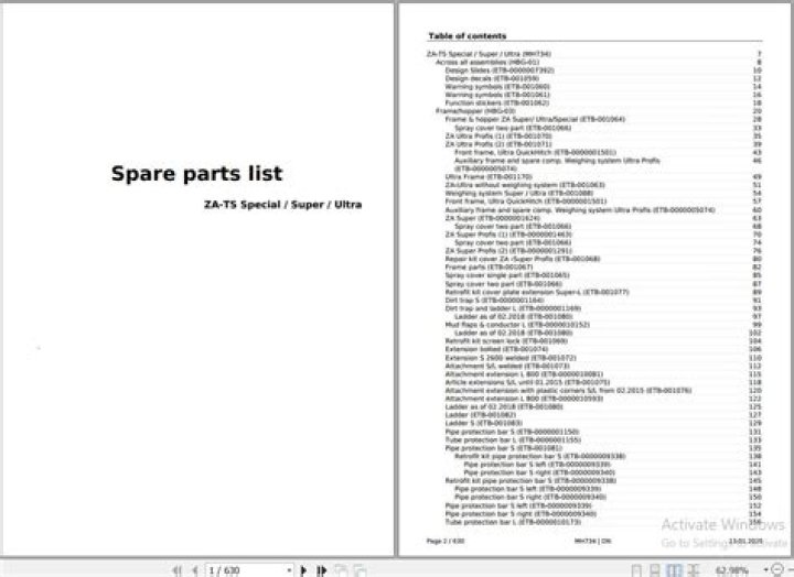 Download VMI Parts List PDF for Easy Maintenance