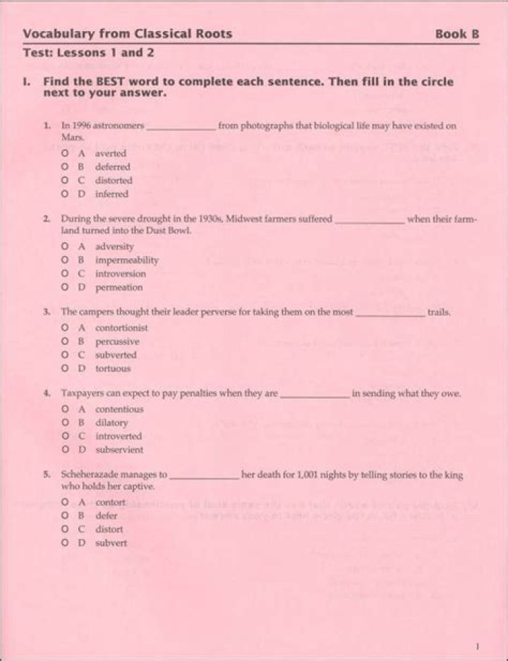 Master Classical Roots Vocabulary with Answer Key Book C PDF