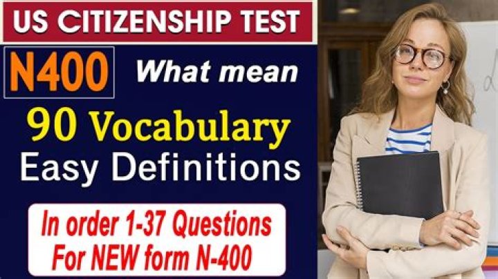 Vocabulary N-400 Questions & Answers PDF – Master Key Terms