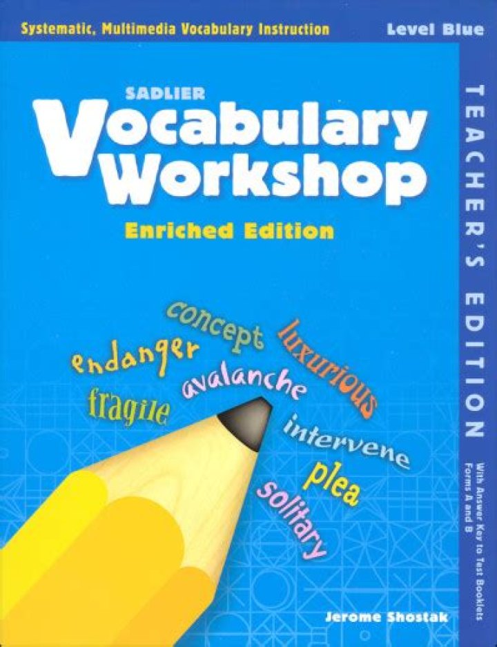 Vocabulary Workshop Level Blue Test Booklet PDF – Instant Download