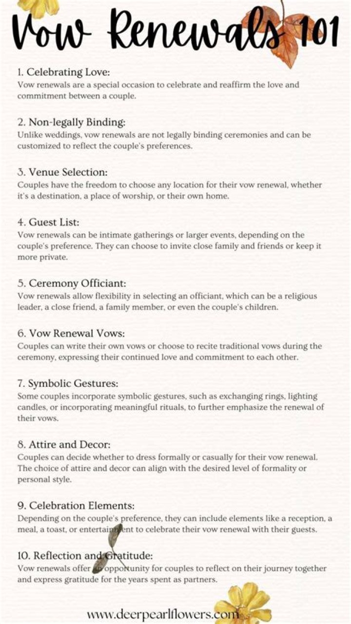 Vow Renewal Planning Checklist PDF – Free Download