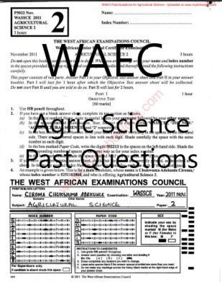 Waec Agric Past Questions & Answers PDF – Perfect Preparation Tool