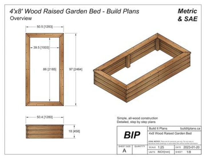 Free Download: Waist-High Raised Garden Bed Plans PDF