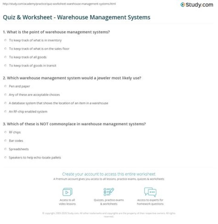 Warehouse Management Questions and Answers PDF: Expert Guide