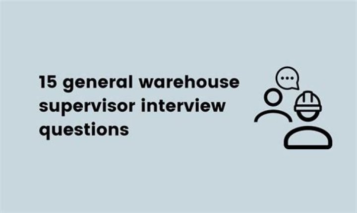 Warehouse Supervisor Interview Questions PDF: Expert Tips for Hiring Success