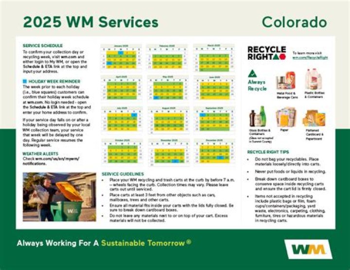 2025 Holiday Waste Management Schedule: Free PDF Guide