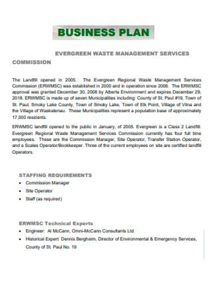 Waste Management Business Plan PDF: Full Guide & Template