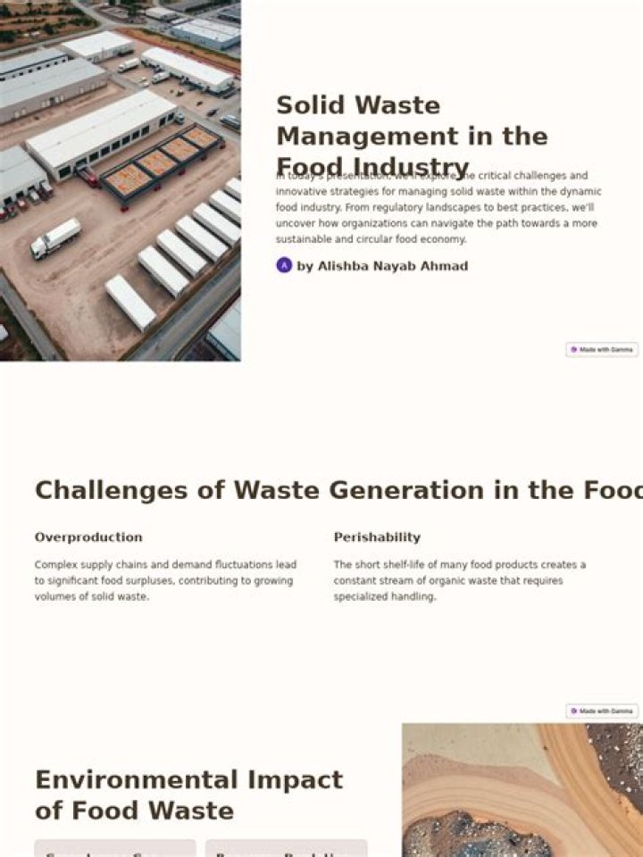 Waste Management in the Food Industry: A Comprehensive PDF Guide