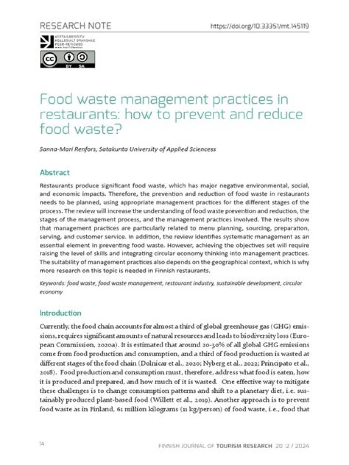 Effective Waste Management in Restaurants: A Comprehensive PDF Guide