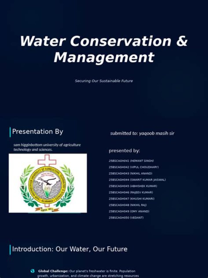 Water Conservation and Management: Essential PDF Guide