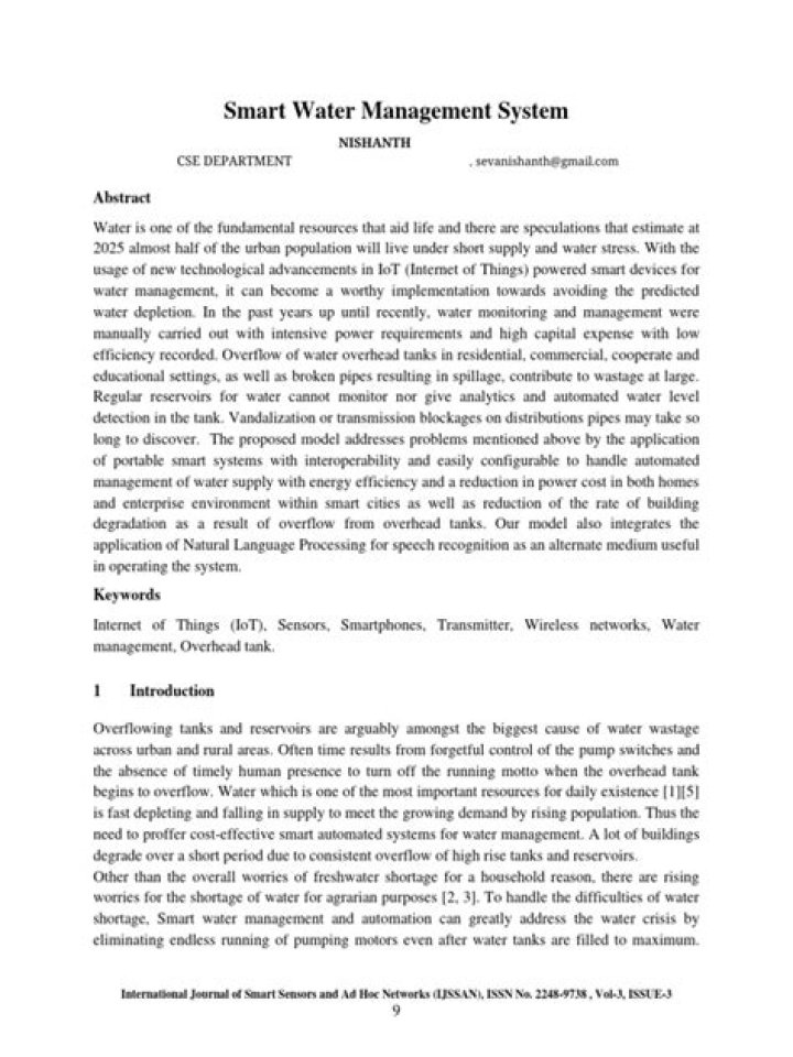 Water Management System PDF: Efficient Control & Sustainable Solutions