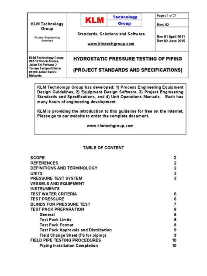 Water Pipe Pressure Testing Standards PDF: Compliance & Safety Guidelines