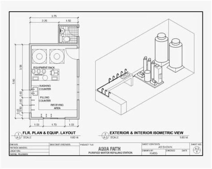 Water Refilling Station Floor Plan PDF for Efficient Design