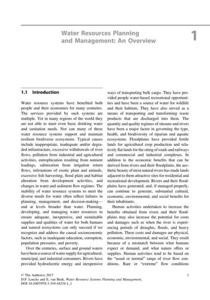 Water Resources Planning and Management PDF: Expert Guide