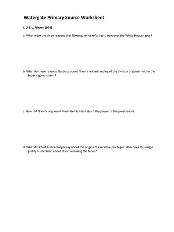 Watergate Worksheet PDF Answers: Complete Guide & Review