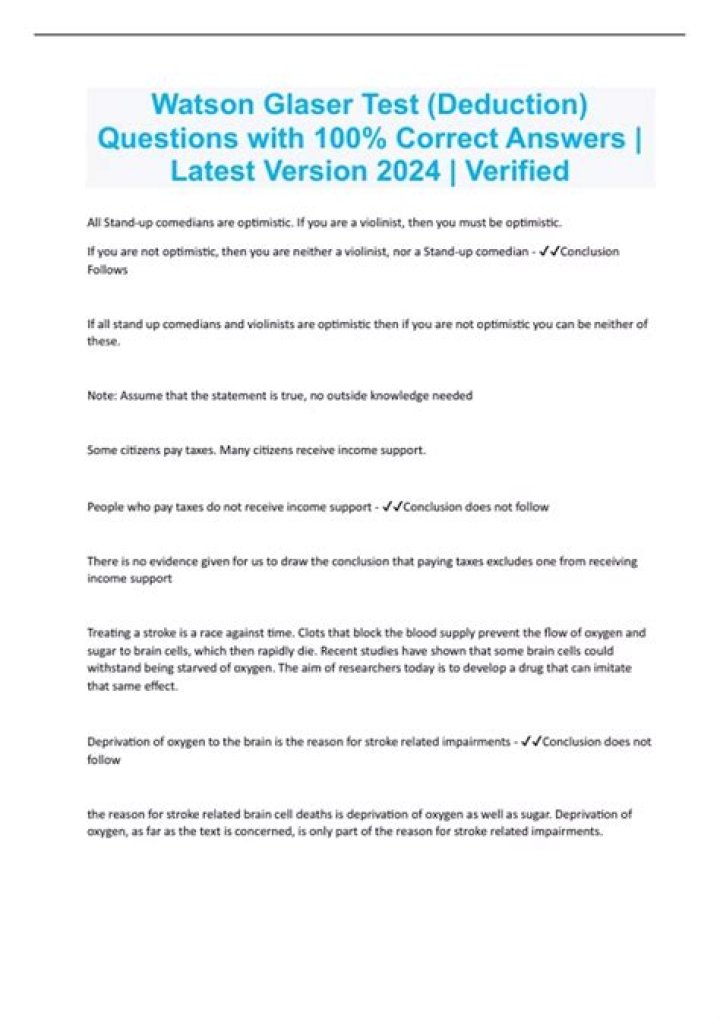 Watson-Glaser Test Sample Questions PDF – Practice & Prep