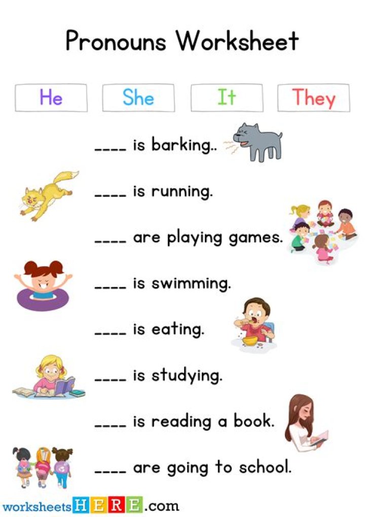 We and They Worksheets for Kindergarten PDF – Free Printable Activities